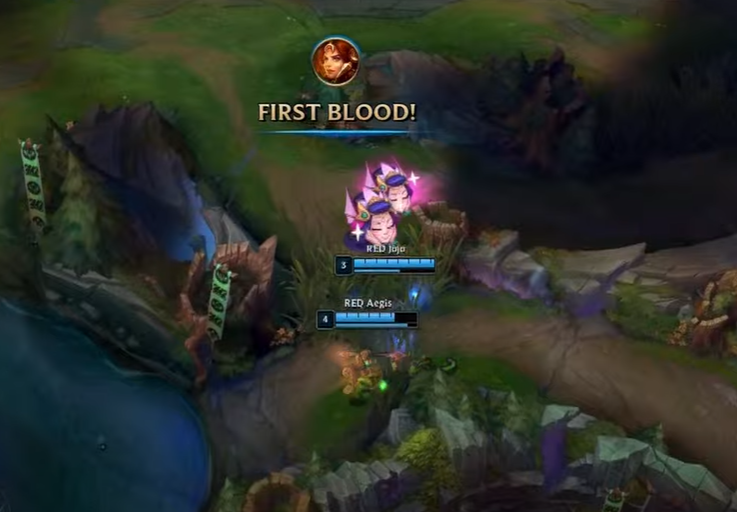 First Blood LOL thường xuất hiện từ những tình huống khác nhau