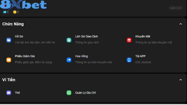 Hệ thống nạp tiền 8xbet có tốc độ nhanh, ổn định và dễ thao tác