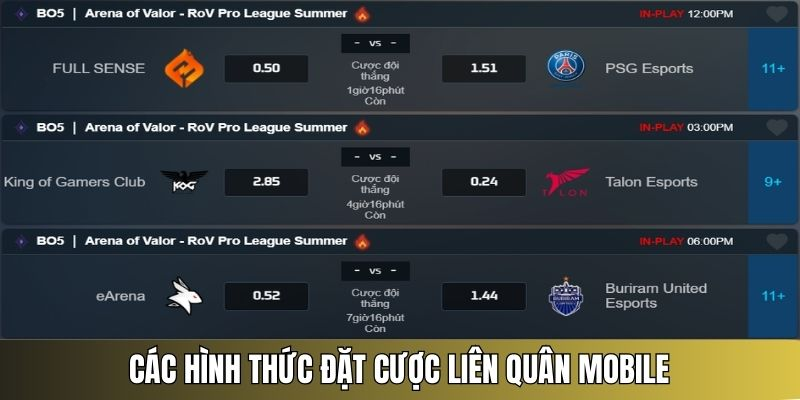 Liên quân có nhiều hình thức cá cược phù hợp từng cách chơi